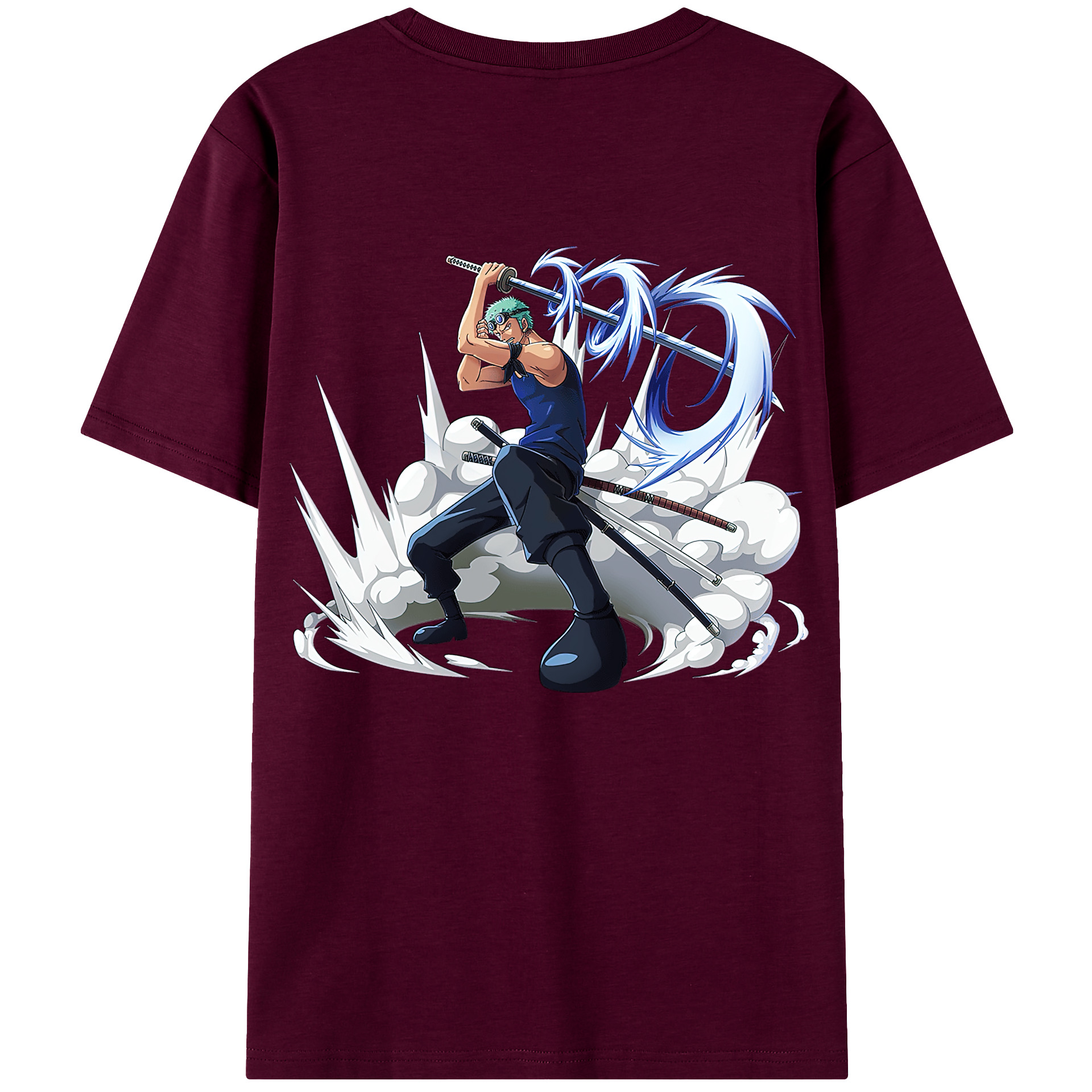 ワンピース ロロノア・ゾロ ONE PIECE Roronoa Zoro レディース半袖Tシャツ(バックプリント)